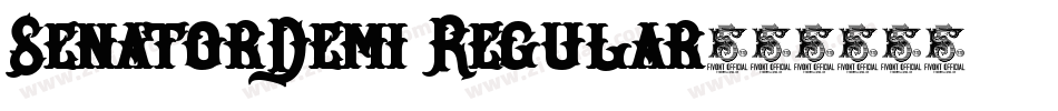 SenatorDemi Regular字体转换